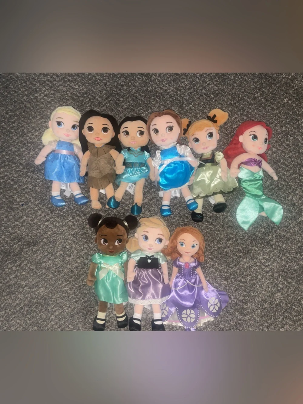 9 Bundles Disney Animators Collection Princess Dolls Plush